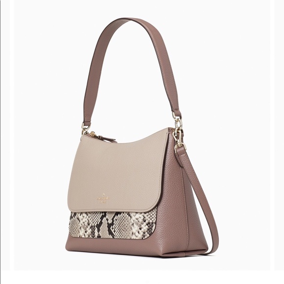 New Kate Spade Mixed Material Flap Shoulder Bag - Picture 2 of 4